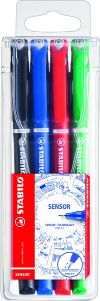 STABILO Sensor Fineliner Wallet 4's