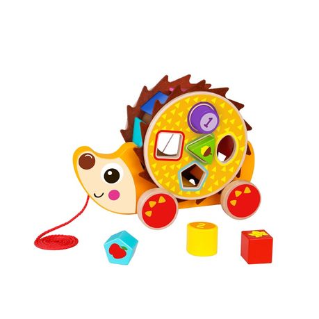 Tooky Toy - Wooden Pull Along - Hedgehog