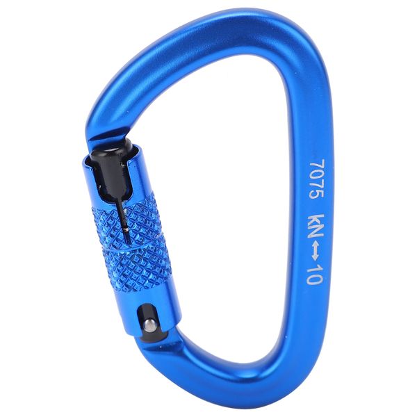 Blue No.8 Auto-Locking Climbing Carabiner