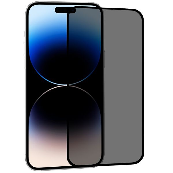 Privacy Tempered Glass Screen Protector For iPhone 16 Plus-Anti-Fingerprint