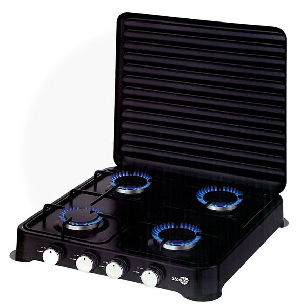 4 Plate Gas Stove with Cover