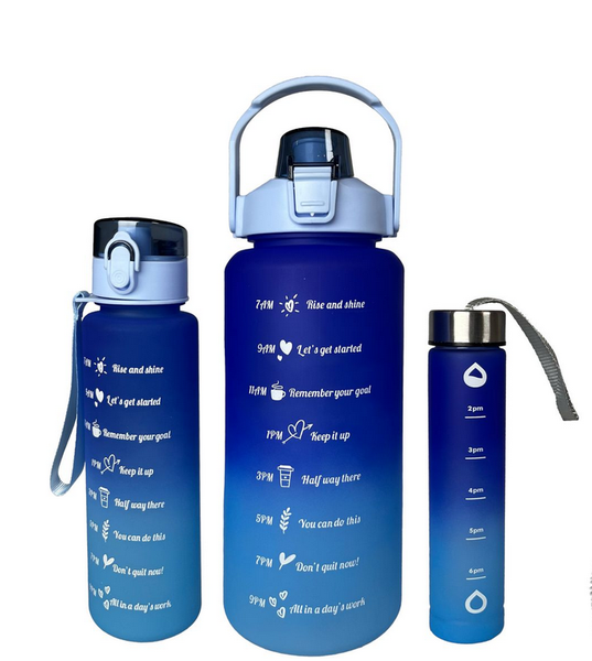 Three-Piece Inspirational Water Bottles