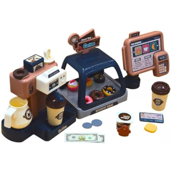 Mu Bear &amp; Co- Kids Coffee Shop Pretend Play Toy
