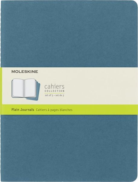 Moleskine Cahier Brisk Blue X-Large Plain Journal