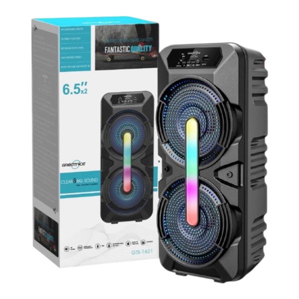 Greatnice 6.5"×2 Hifi Sound Wireless Speaker/FM Radio GTS-1621