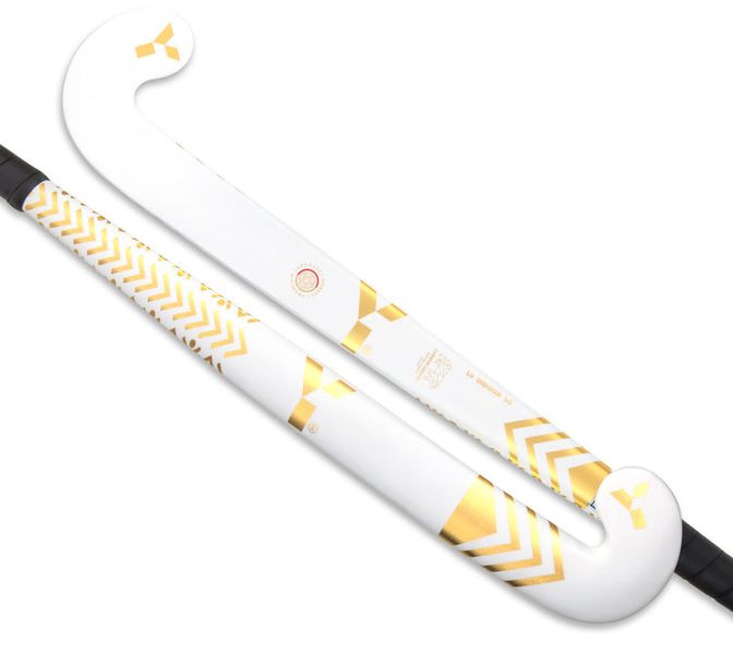 Y1 L8 50 Low Bow Hockey Stick - White - 37.5