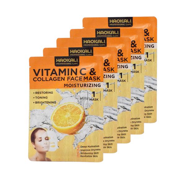 Vitamin C Collagen Sheet Mask - 5 Pack