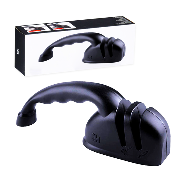 Knife Sharpener - 2 Slot - Anti-Slip - Stainless Steel