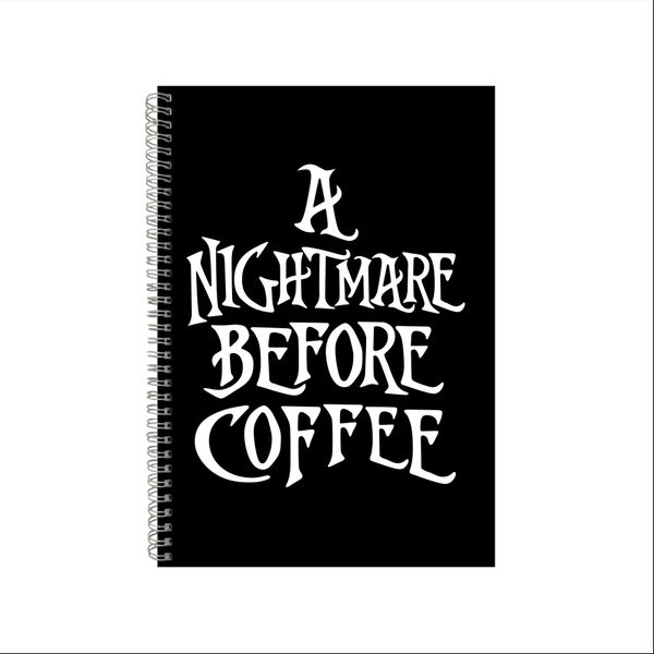 Nightmare Wire Bound Notebook Gift Idea Writing Books A4 Notepad