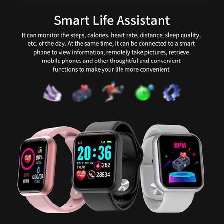 Smart best sale wristband d20