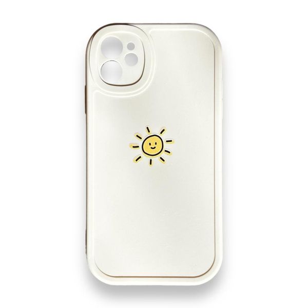 AMA Sun Off White Silicon Case For iPhone 11