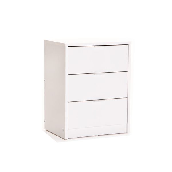 Kappa 3 Drawer Pedestal - White