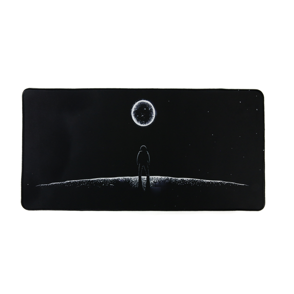 Neoprene Desk Mat - Moon - Non-Slip Surface for Keyboard or Laptop