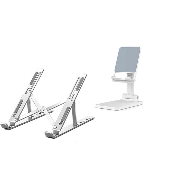 Portable 7 Level Laptop &amp; Phone Stand Holder Adjustable Foldable Ergonomic
