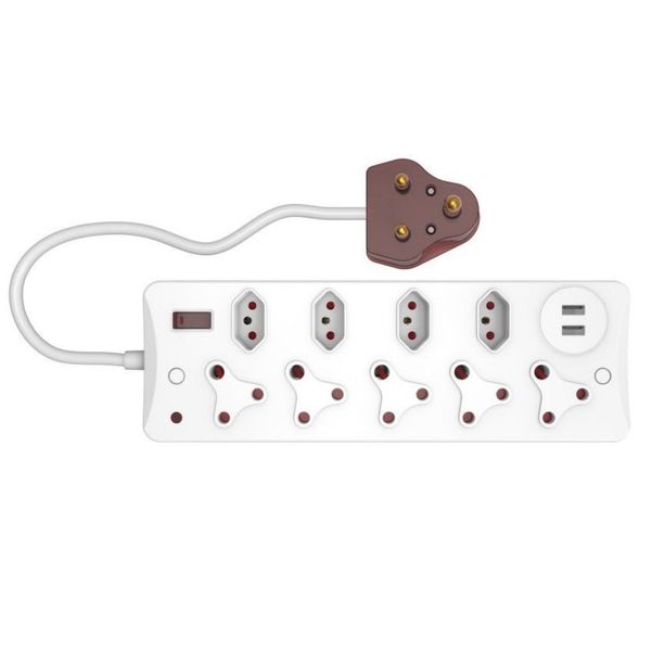 9 Ways Multi Socket-outlet CM-2709 With USB Ports &amp; Surge Protected Plug