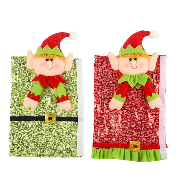 2PCS Christmas Refrigerator Handle Covers Cute Door Handle Gloves