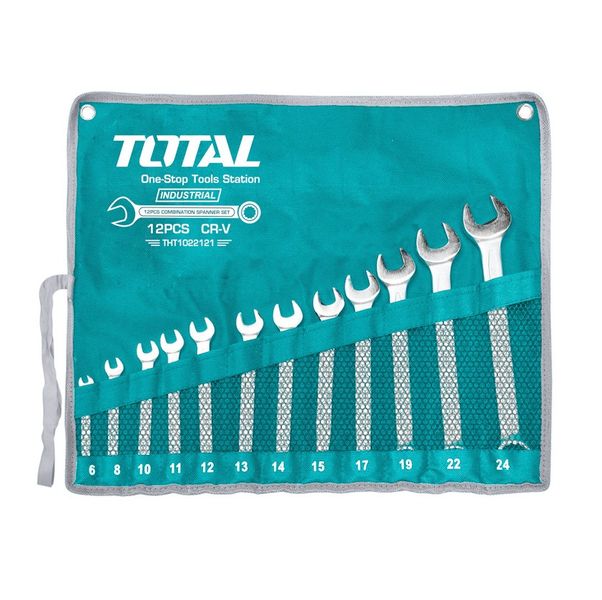 Total Tools 12 Piece Combination Spanner Set 6 - 24mm