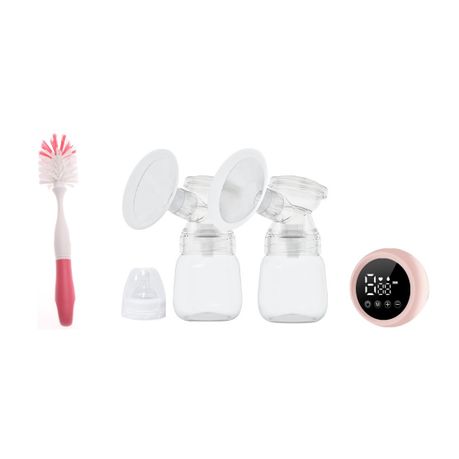 Double Automatic Electric Pain Free Breast Pump With Cleaning Brushes Image