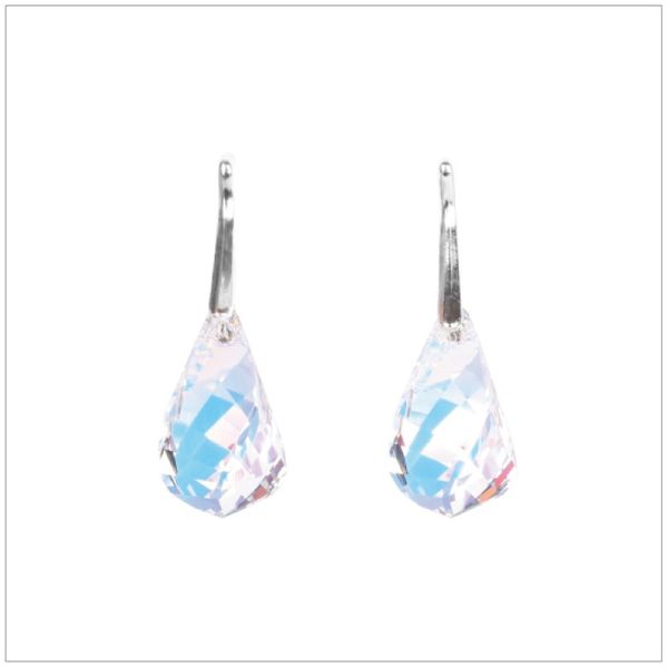 K Crystals Swarovski Element Helix Earrings - Aurore Boreale