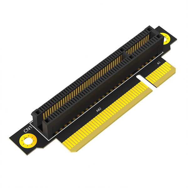 Pci-E 8 x 3.0 90 Degree Reverse Male To Female Riser Card