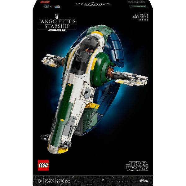 LEGO® Star Wars™ Jango Fett’s Firespray-Class Starship Display Set 75409