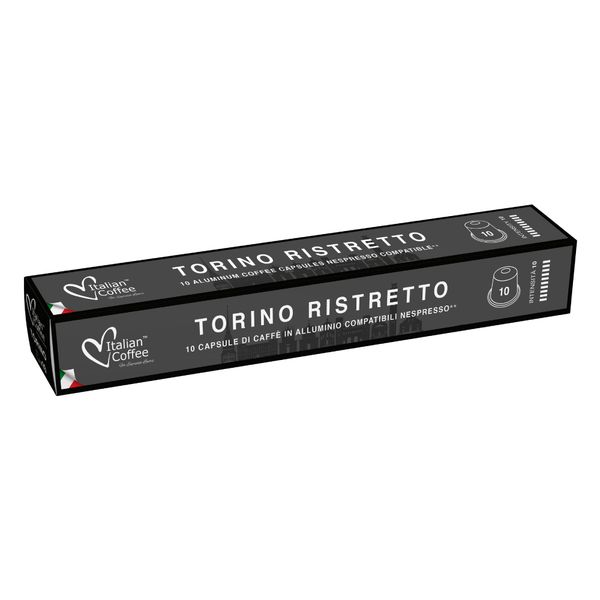 Italian Coffee Torino Ristretto - Nespresso compatible Aluminium coffee capsules