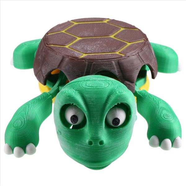 3D Printed Turtle Coaster Cute Funny Staring Limbs Open Non-Slip Insulation