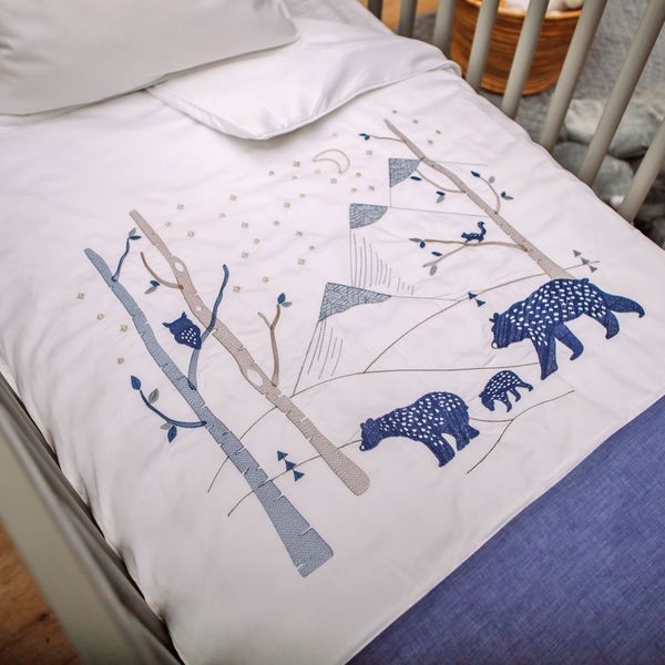 Babes &amp; Kids - Into the Woods Cot Set - Egyptian Cotton