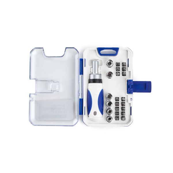 23 Piece Ratchet Screwdriver and Bit Set - TQ5502