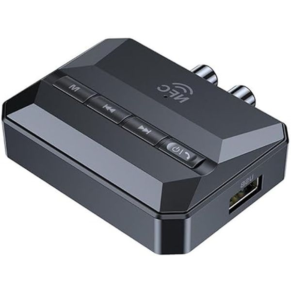 Bluetooth 5.3 NFC Audio Receiver Wireless Adapter Supports USB TF Card