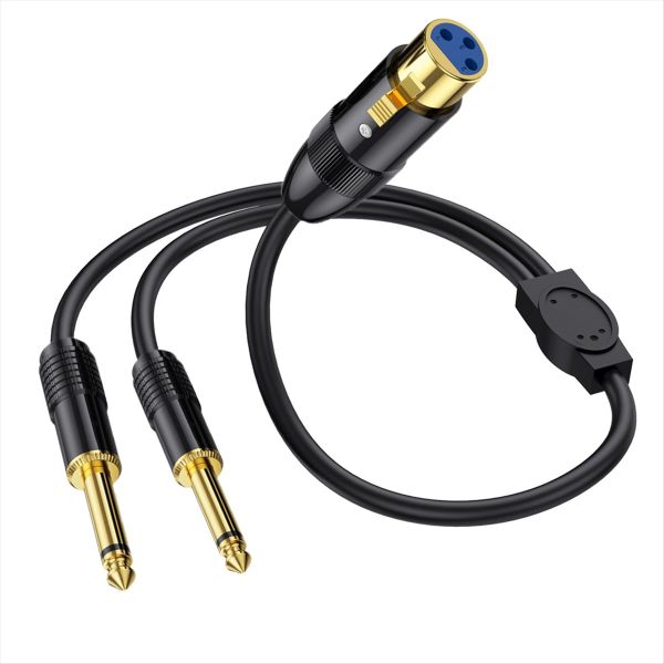 Xlr Female To Dual 1/4 Inch Y Splitter Cable B
