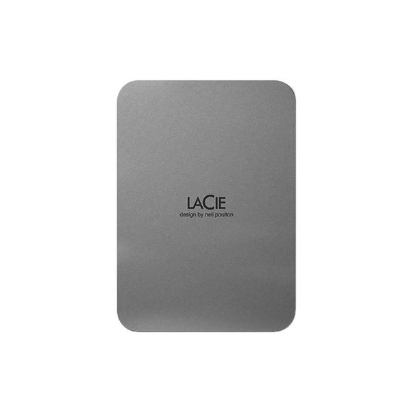 Seagate LaCie 1TB Aluminum Enclosure Portable External Hard Drive Silver