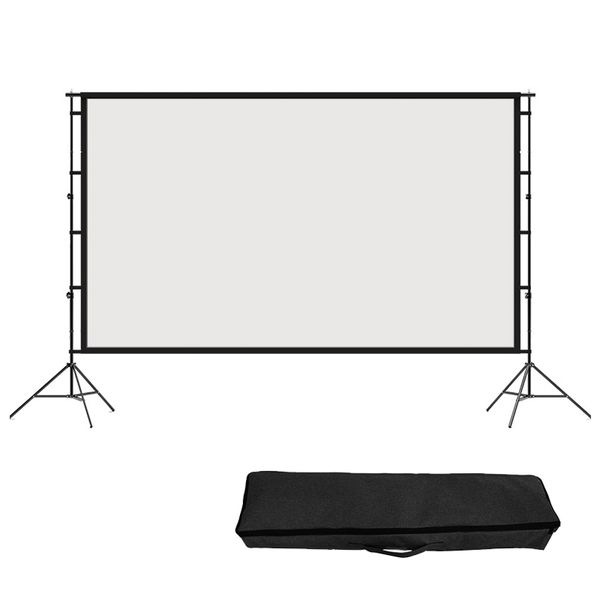 100inch Anti-light Projection Screen Bracket Office Portable Outdoor Movie