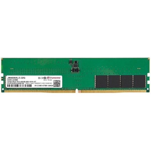 Transcend Jet Memory 32gb Ddr5-4800 Dimm 2rx8 Cl40