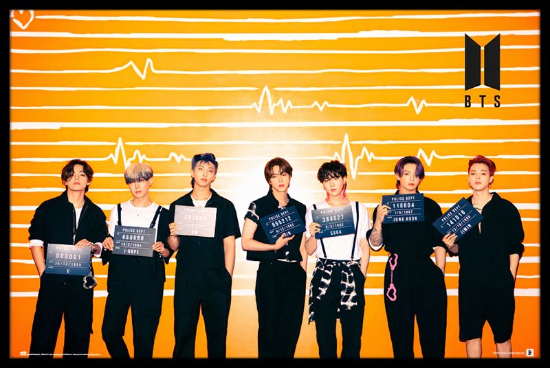 BTS - (Superstars) Poster with Black Frame