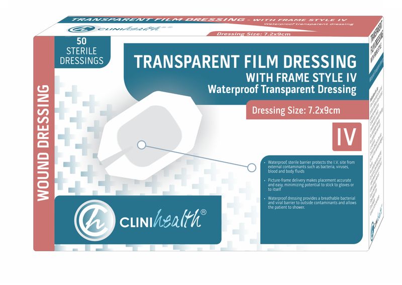 Dressing Transparent Film with Frame style IV - 7.2 x 9cm - 50s