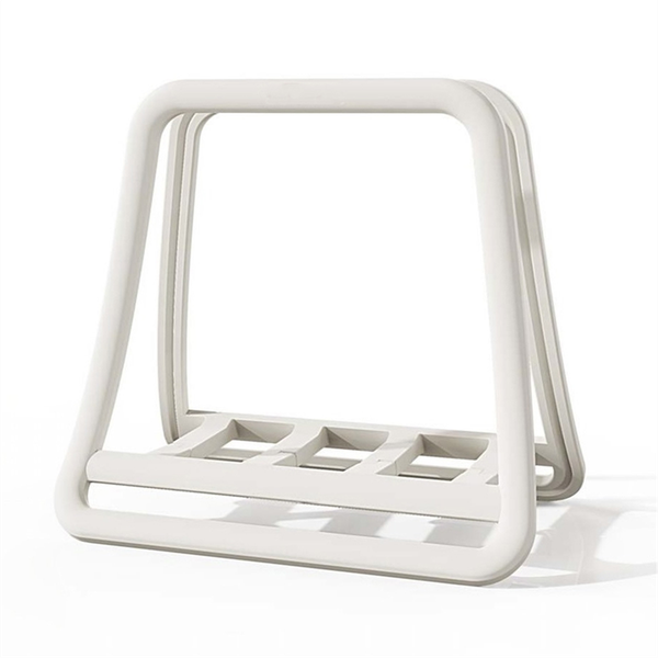 Adjustable Vertical Laptop Stand - Notebook &amp; Tablet Holder White