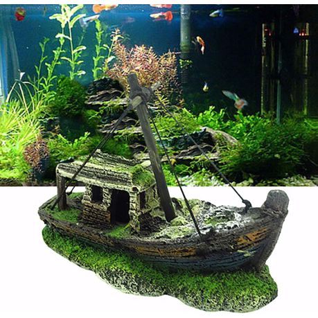 Pet Hobby Indoor Aquarium Fish Tank Sunken Pirate Ship Decoration 12.5 cm Shop Today. Get it Tomorrow takealot