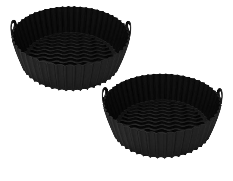 Silicone Air-Fryer Liner Sheets - Set Of 2