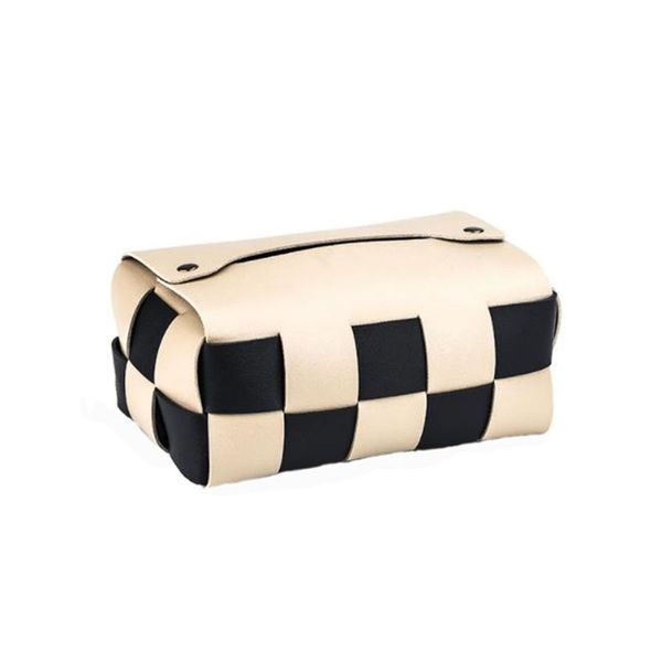 Modern Waterproof Rectangle PU Leather Tissue Box Holder