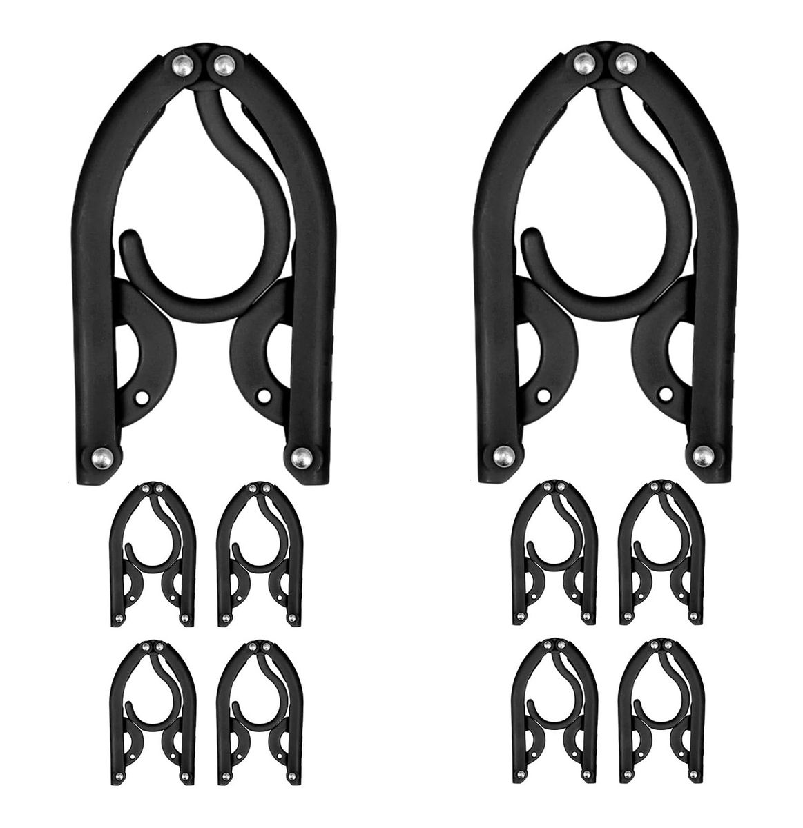 10 Piece Portable folded Travel Hangers, for Suitcase, RV Camping, Aeroplane
