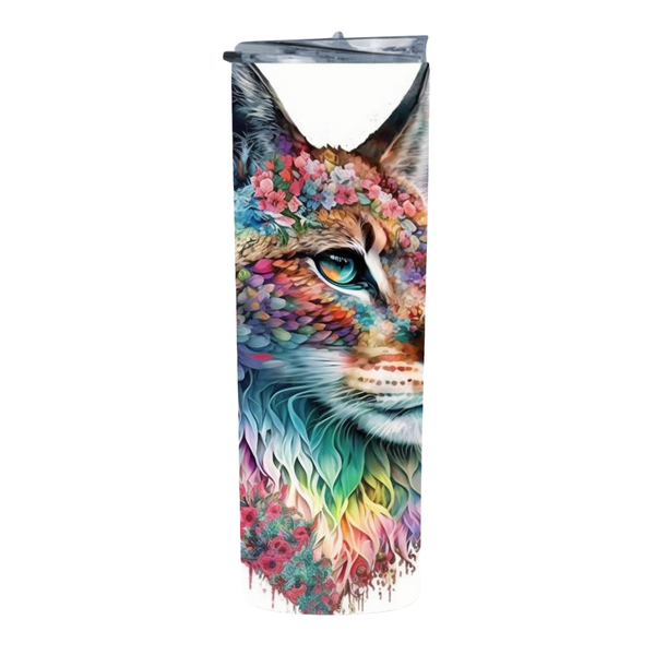 Mountain Lion 20 Oz Straight Skinny Tumbler 049