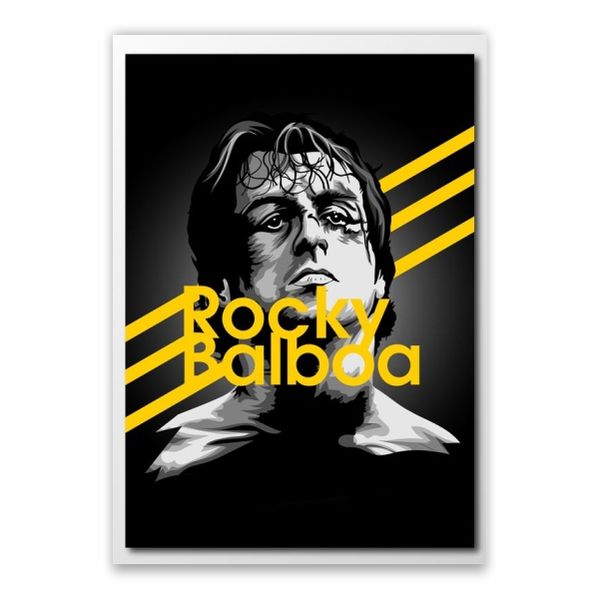 Rocky Balboa Cartoon Poster - A1
