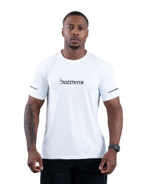 Botthms Pro White Sports T-Shirt