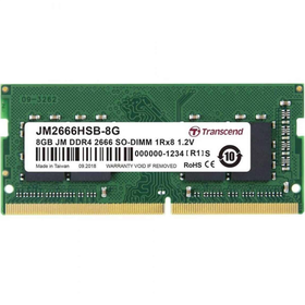 Transcend DDR4 RAM Laptop - 8GB RAM DDR4-2666 SO-DIMM Jet RAM