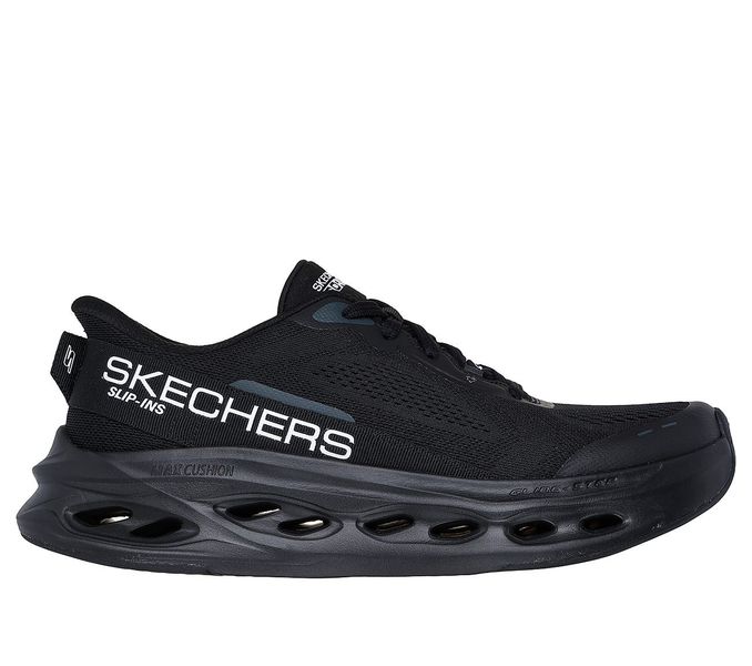 SKECHERS Men's Max Cushioning Glide-Step Road Running Shoes - Black/Black