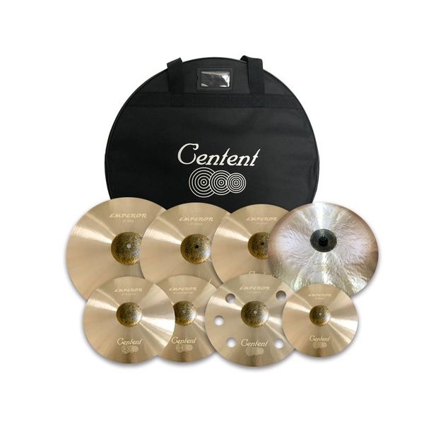 High Grade Professional 8 Piece Cymbal Set with Bag - XTT