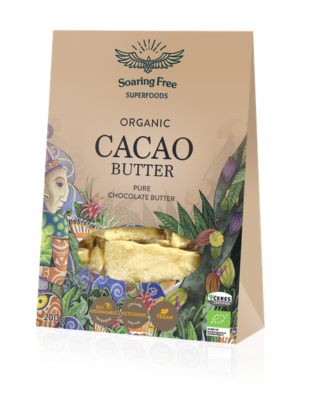 Soaring Free Organic Cacao Butter 200g
