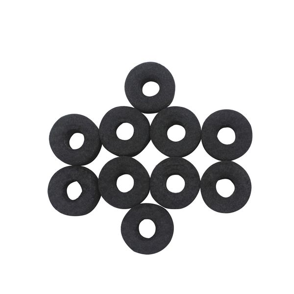 10pieces Cymbal Felt Pads (Black)