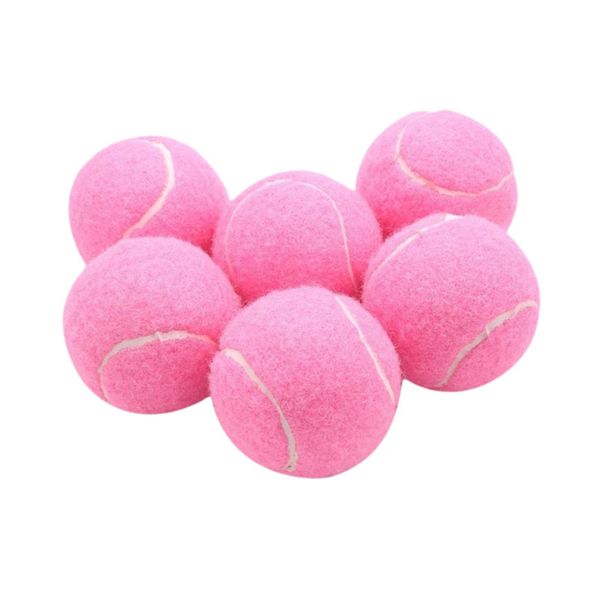 6Pcs White Elastic Tennis Balls Racquet Sports Entertainment Balls